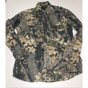 Rattlers Brand Shirt Men M RealTreeCamouflage Flannel Button Up Outdoors Hunting
